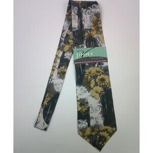Jimmy V Men's Floral Necktie The V Foundation by Stonehenge Collection 100% Silk
